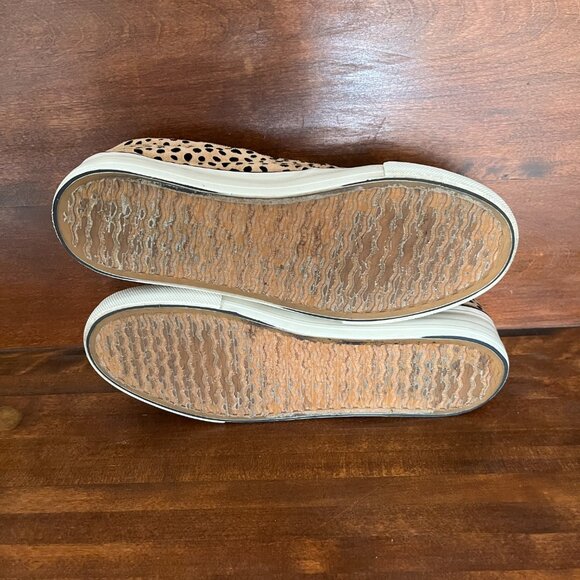 Restricted Shoes Women Leopard Cheetah Print Low Top Sneakers Slip On Size 8 - Picture 6 of 7